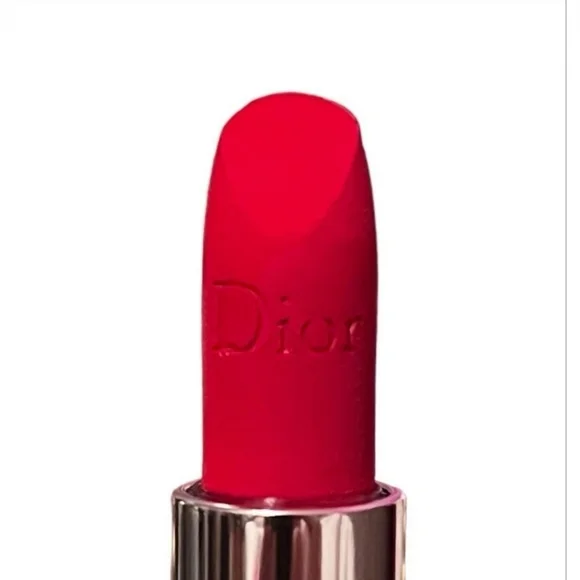 DIOR  Rouge Dior Refillable Lipstick 999 Velvet, Full Size. NWOB. - Picture 2 of 12